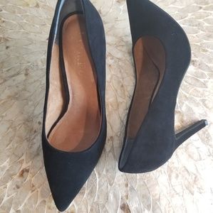 Anthropologie Lien Do leather suede pumps